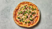 La Piazzetta 11. Pizza con Bresaola, uva, Taleggio, Semi di Zucca e Timo