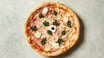La Piazzetta 26. Bersagliera Pizza con Prosciutto Cotto, Ricotta, Spinaci, Mandorle